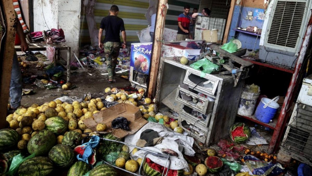 Shiite dominated neighbourhood in Baghdad bombed